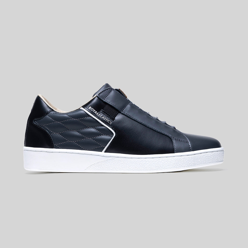 Adelaide Lux メンズ レザースニーカー 黒 グレー – Royal Elastics