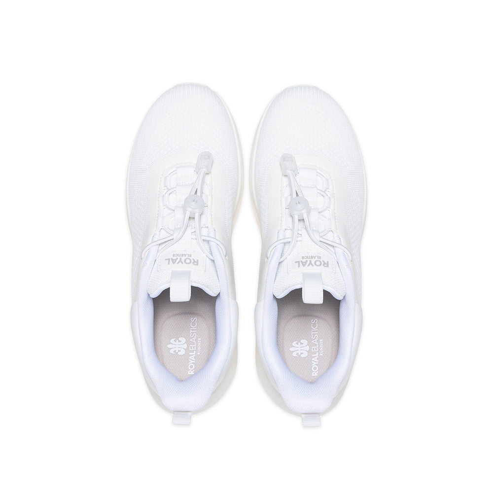 Comfy メンズ フライニットスニーカー  白