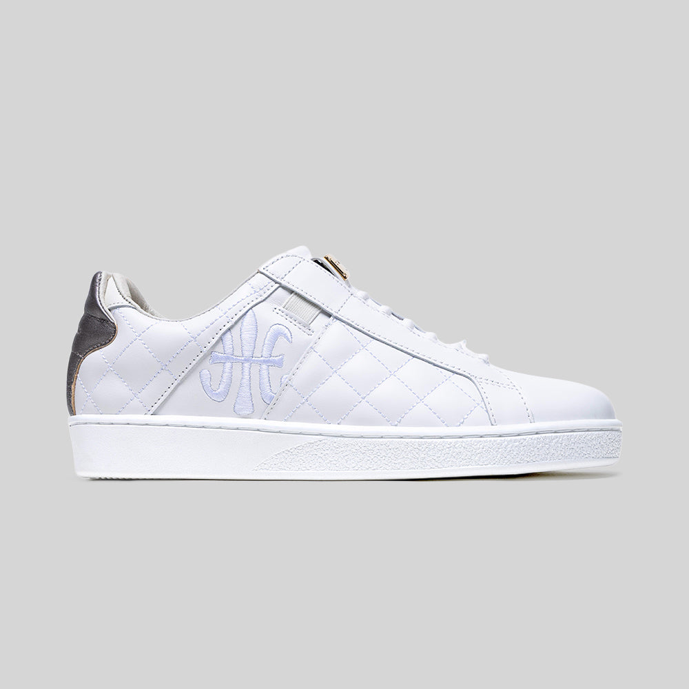 Icon Lux レディース レザースニーカー 白 シルバー – Royal Elastics