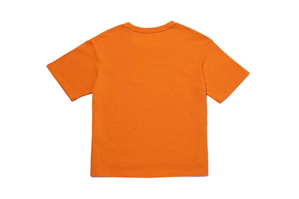 ルーズフィットロゴTシャツ オレンジ (レディース)