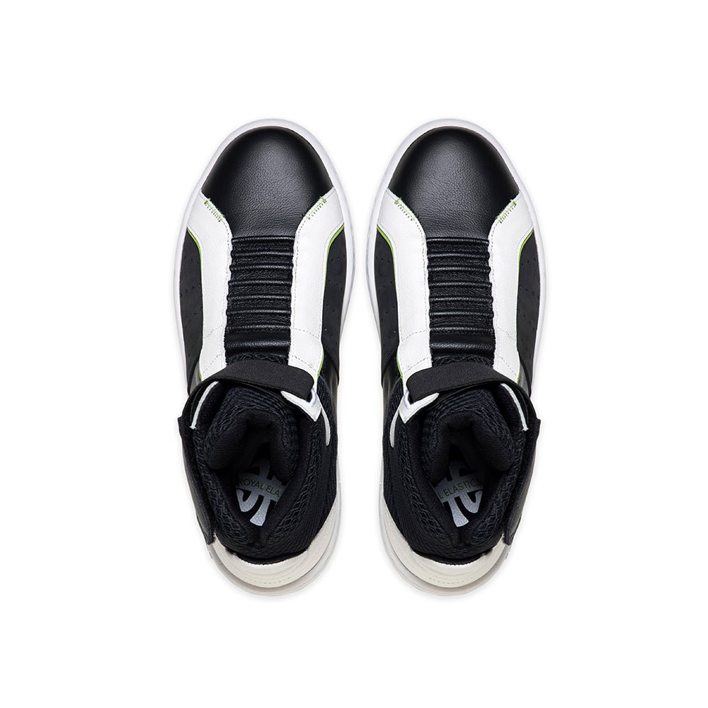 Icon2.0X Hi メンズ ハイトップ レザースニーカー 黒 緑