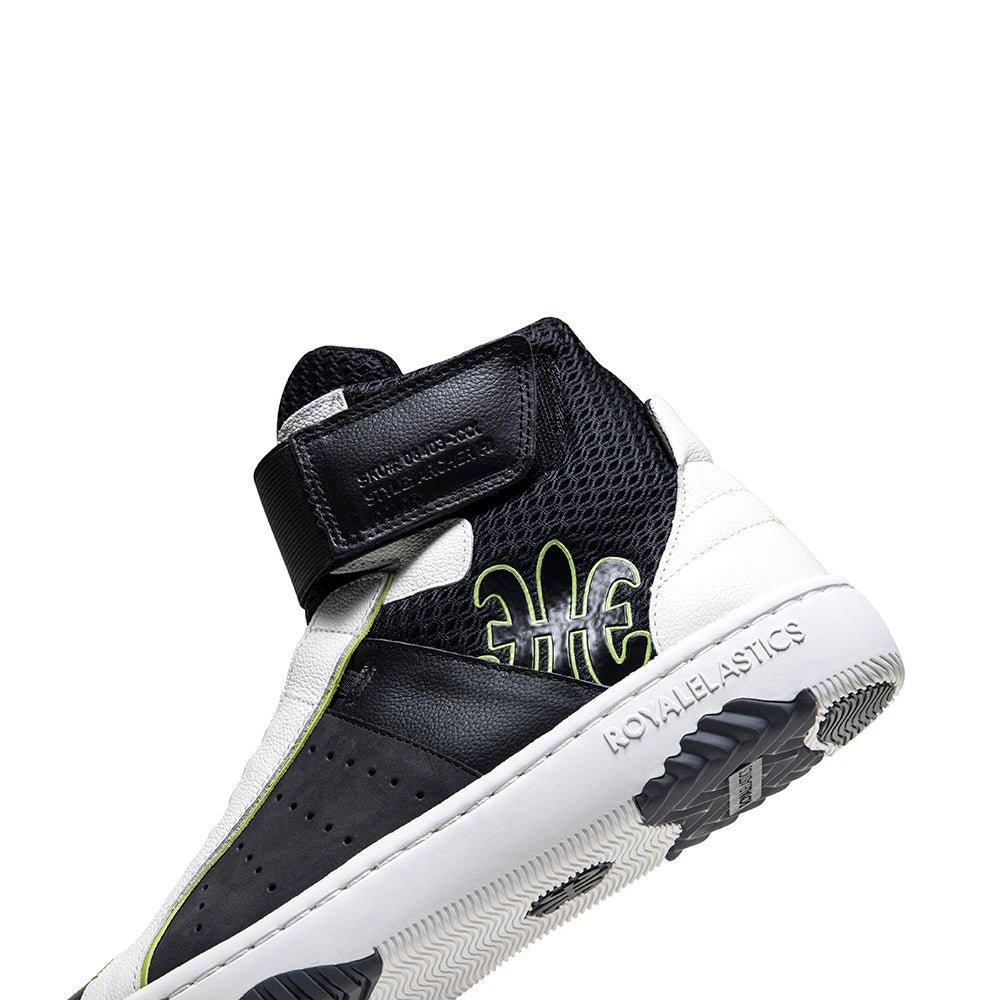 Icon2.0X Hi メンズ ハイトップ レザースニーカー 黒 緑