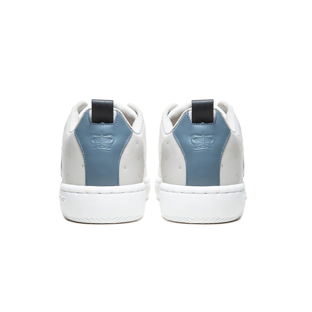 Icon2.0 メンズ レザースニーカー 白  クレー 青