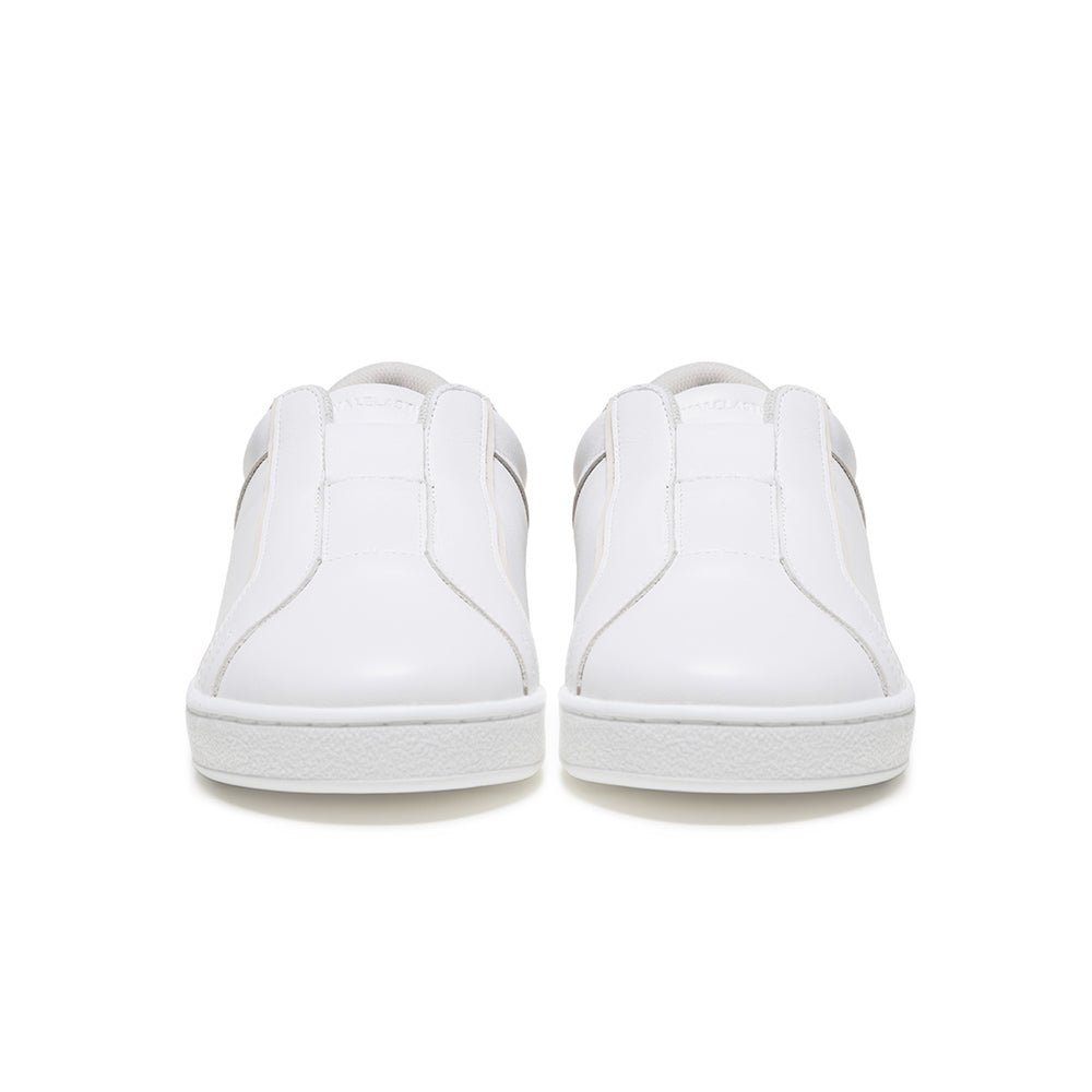 Duca メンズ レザーカジュアルシューズ 白 ブラウン