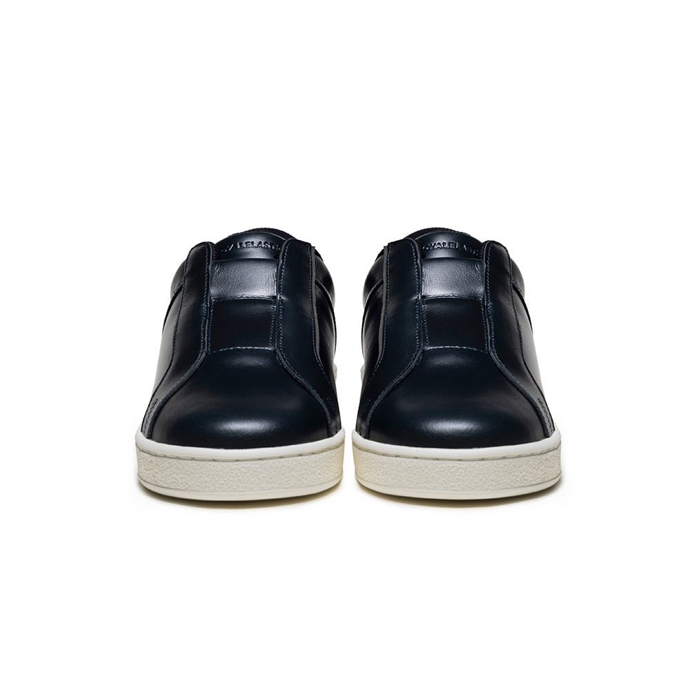 Duca メンズ レザーカジュアルシューズ ネイビーブルー