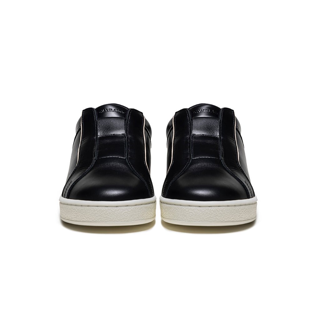 Duca メンズ レザーカジュアルシューズ 黒 ブラウン