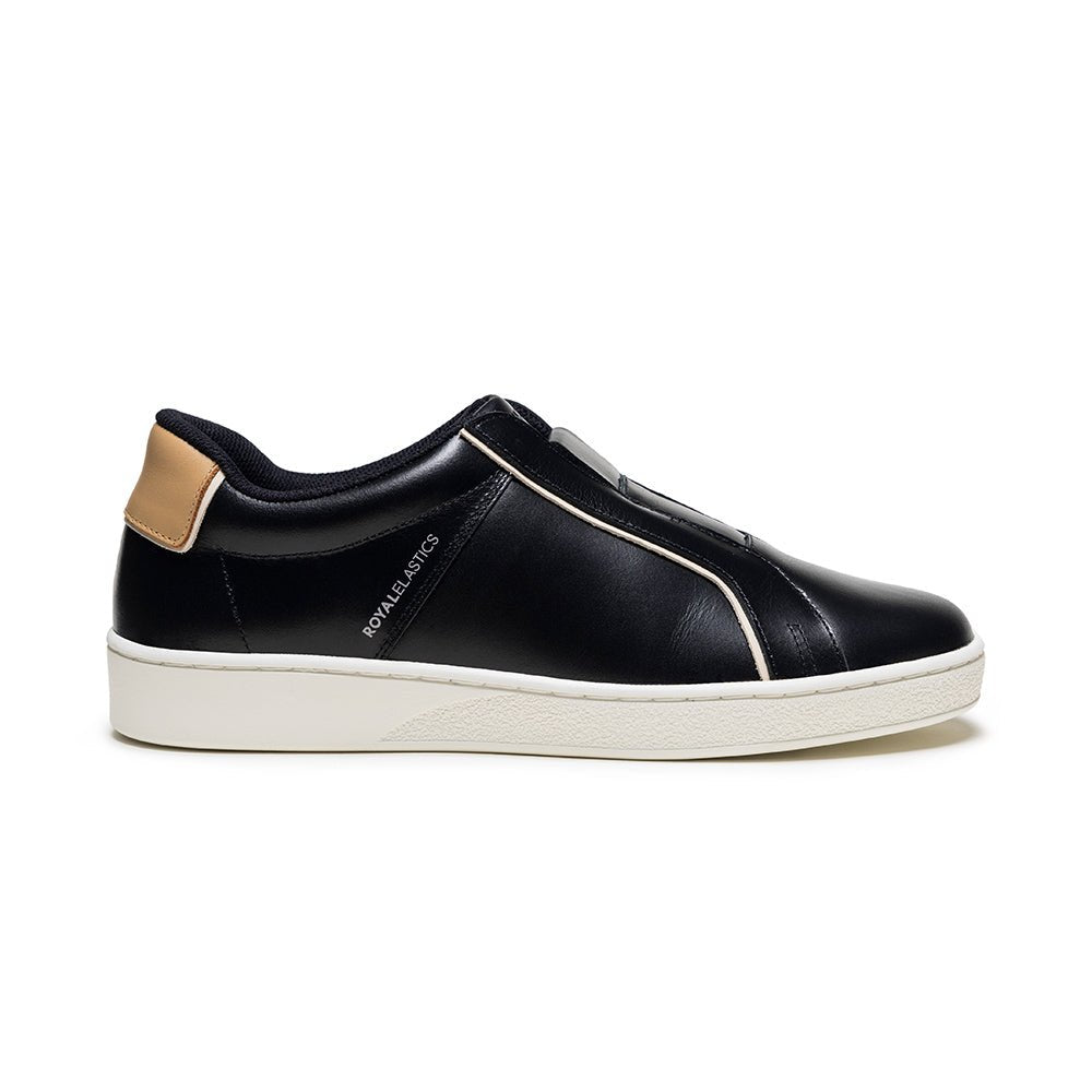 Duca メンズ レザーカジュアルシューズ 黒 ブラウン