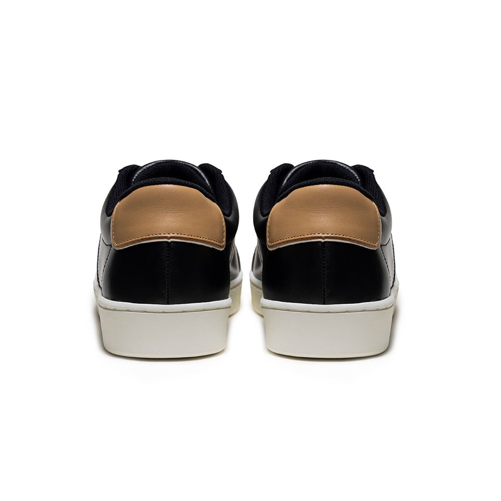 Duca メンズ レザーカジュアルシューズ 黒 ブラウン