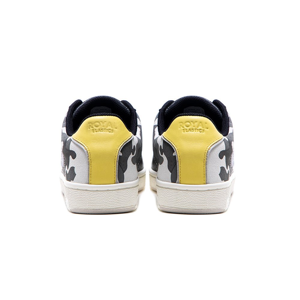 Icon OG レディース レザースニーカー 黒 イエロー