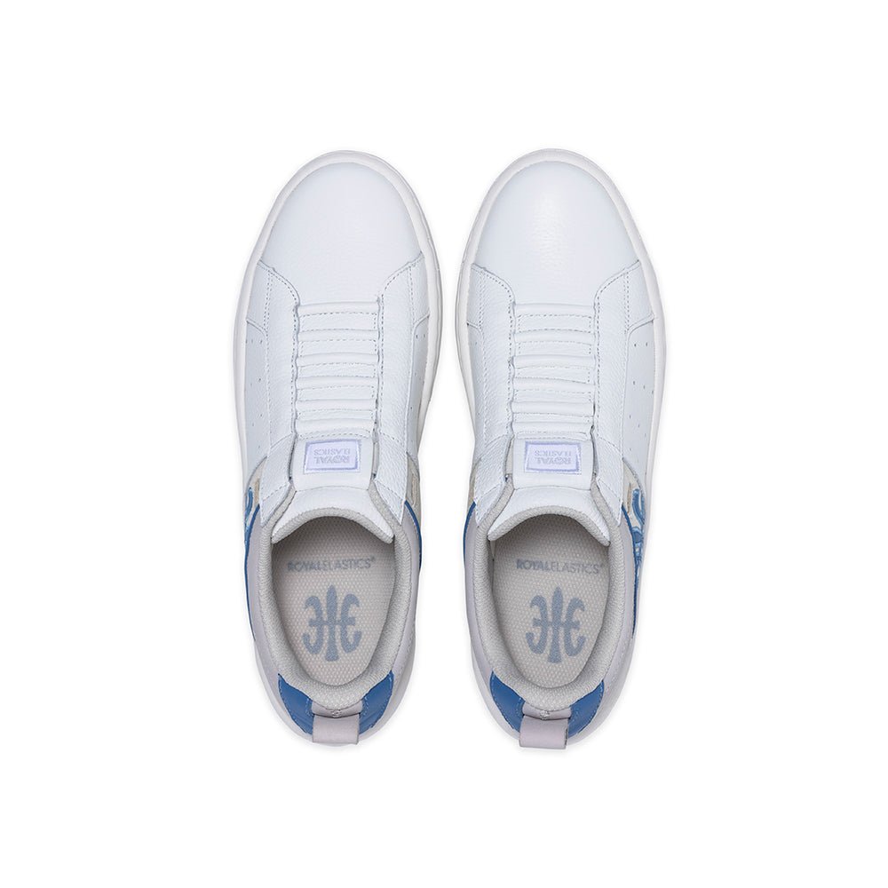 Icon2.0 レディース レザースニーカー 白 青 - Royal Elastics 公式オンラインショップ