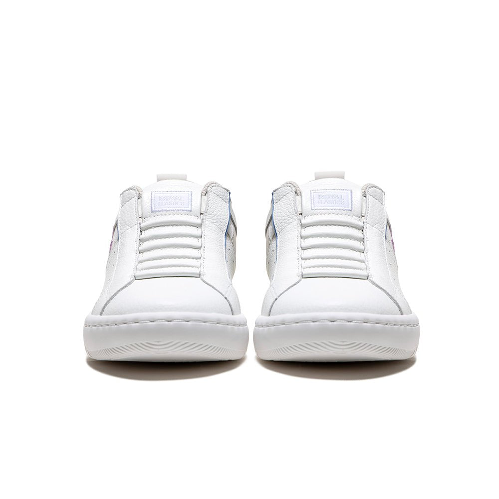 Icon2.0 レディース レザースニーカー 白 ピンク 青 - Royal Elastics 公式オンラインショップ