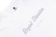 ルーズフィットロゴTシャツ 白 (Unisex)