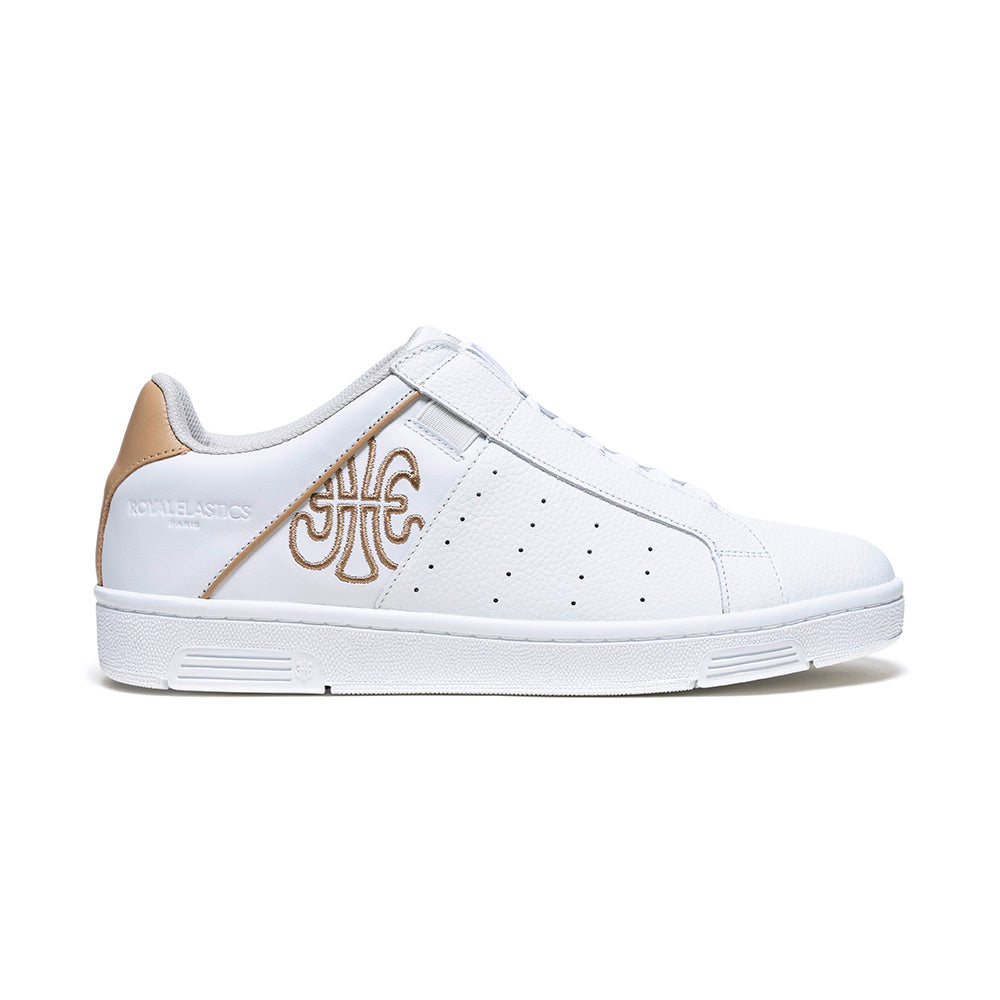 Icon OG メンズ レザースニーカー   白 ベージュ