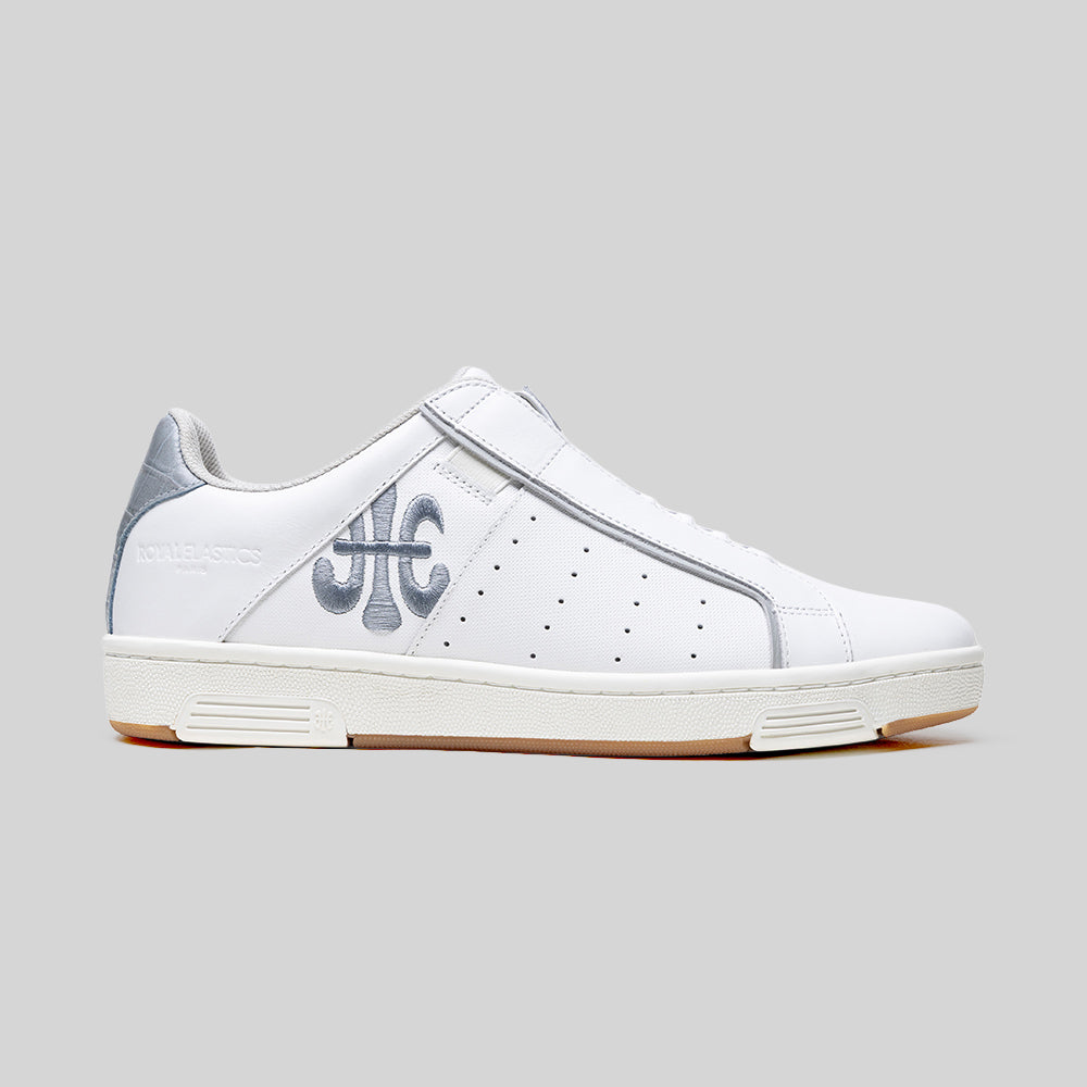 Icon OG メンズ レザースニーカー 白 シルバー – Royal Elastics 公式