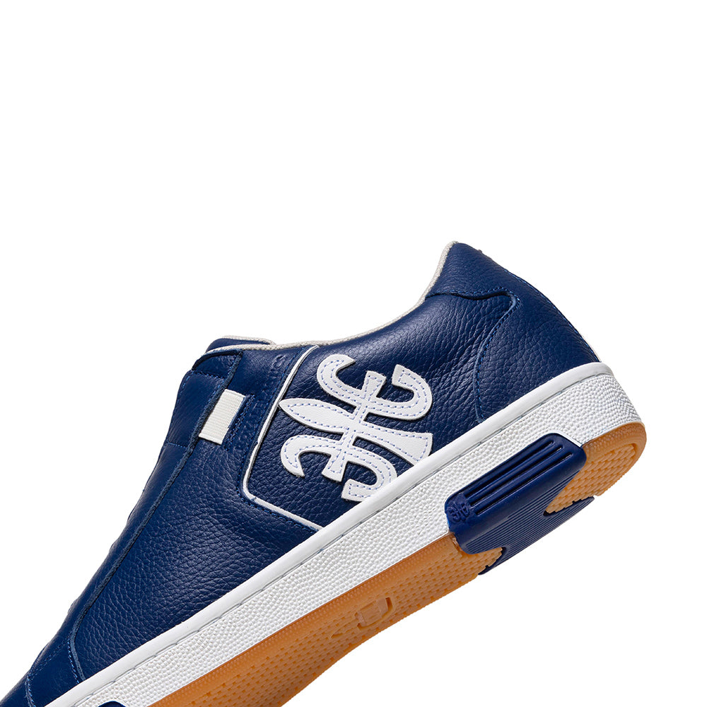 ブルー repia様 Adelaide メンズ レザースニーカー 青 白