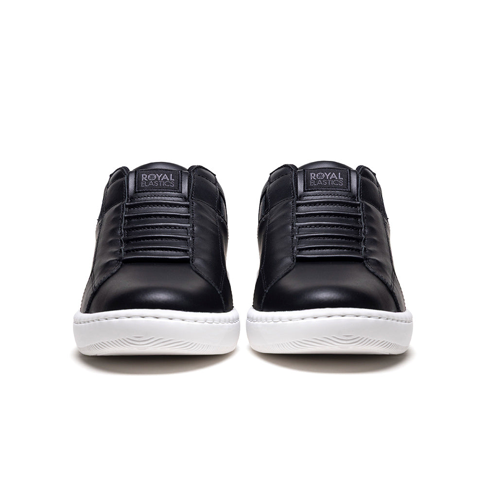 Icon2.0 メンズ レザースニーカー 黒 ダークブルー-2