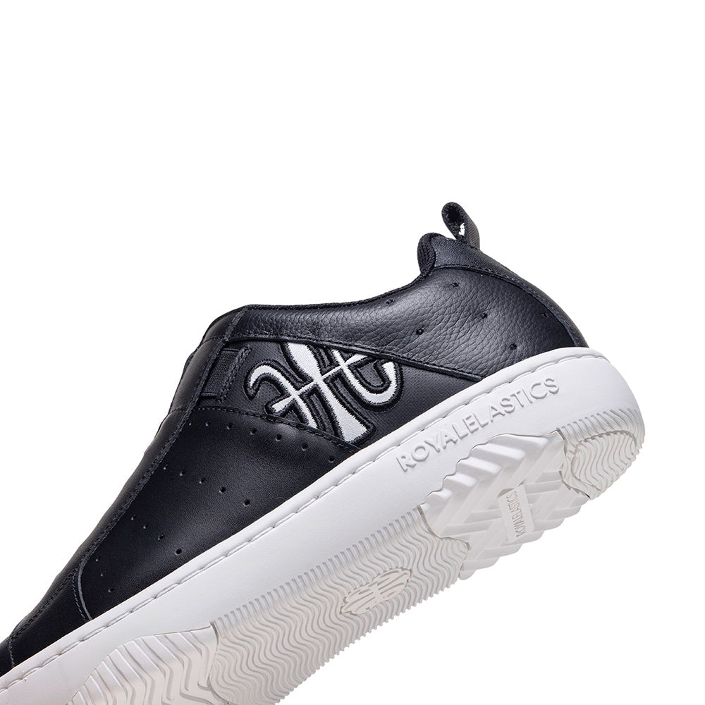 Icon2.0 メンズ レザースニーカー 黒 ダークブルー-5