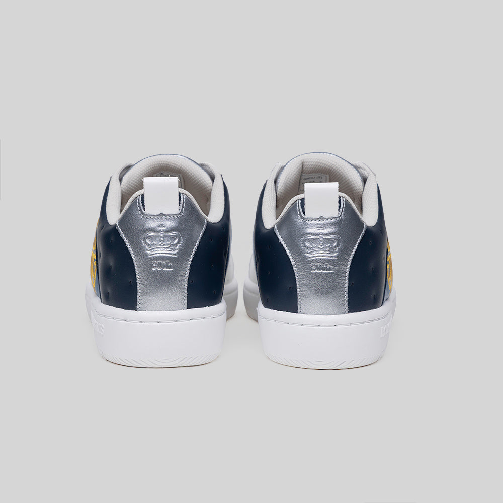 Icon2.0 メンズ レザースニーカー 白 青 シルバー – Royal Elastics