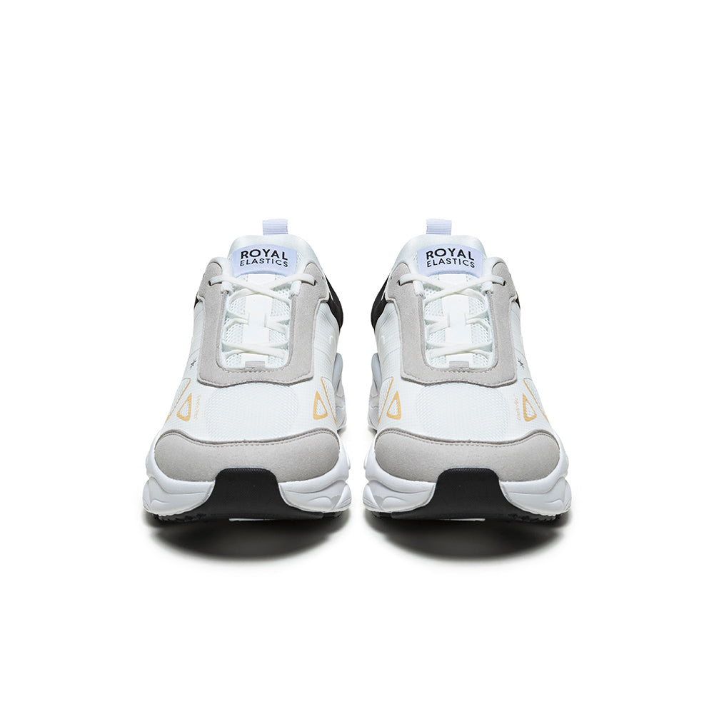 SKY (Star I) メンズ メッシュスニーカー 白 黒 ゴールド