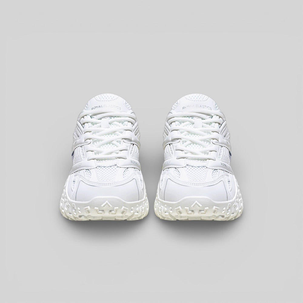 DUNE (Star II) メンズ メッシュスニーカー 白