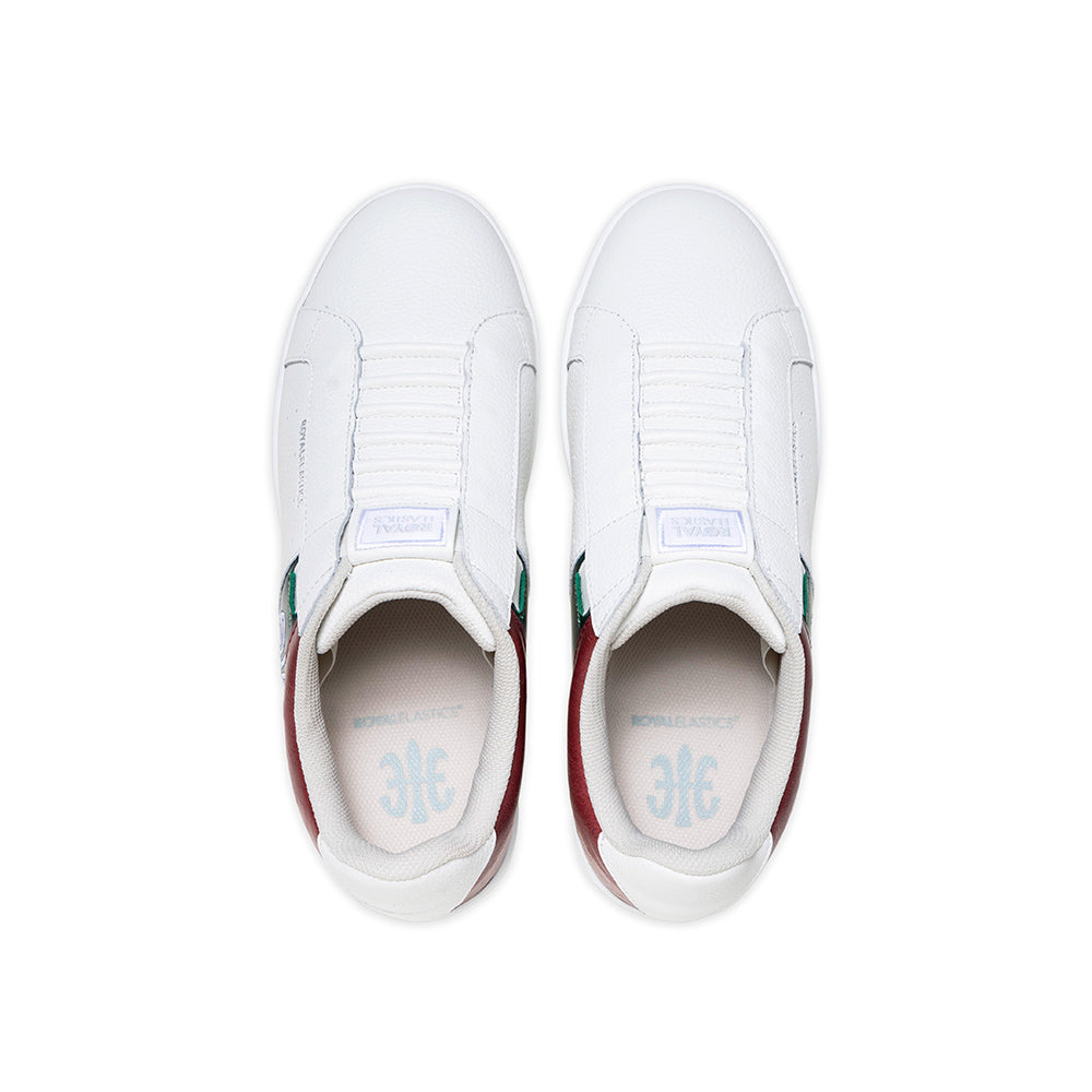 Srixon メンズジャケット ホワイト キルティング　レクサス　ANAロゴ Icon OG メンズ レザースニーカー 白 緑 赤 - Royal Elastics