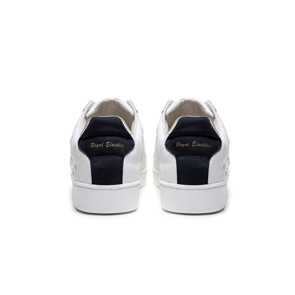 Icon Lux メンズ レザースニーカー 白 黒