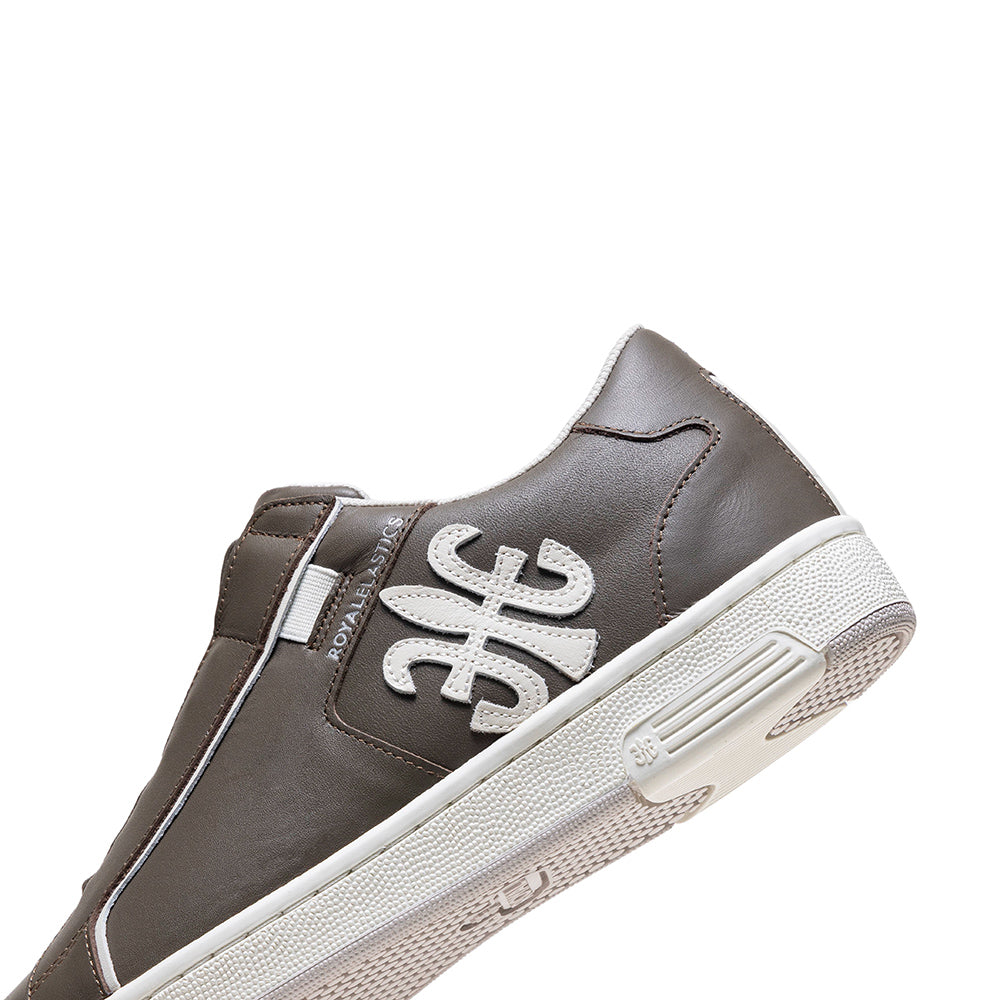 Adelaide メンズ レザースニーカー グレー