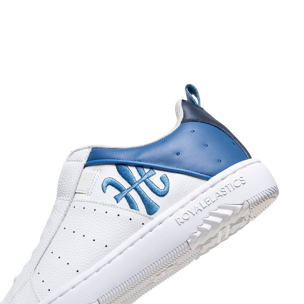 Icon2.0 メンズ レザースニーカー 白 青 - Royal Elastics 公式