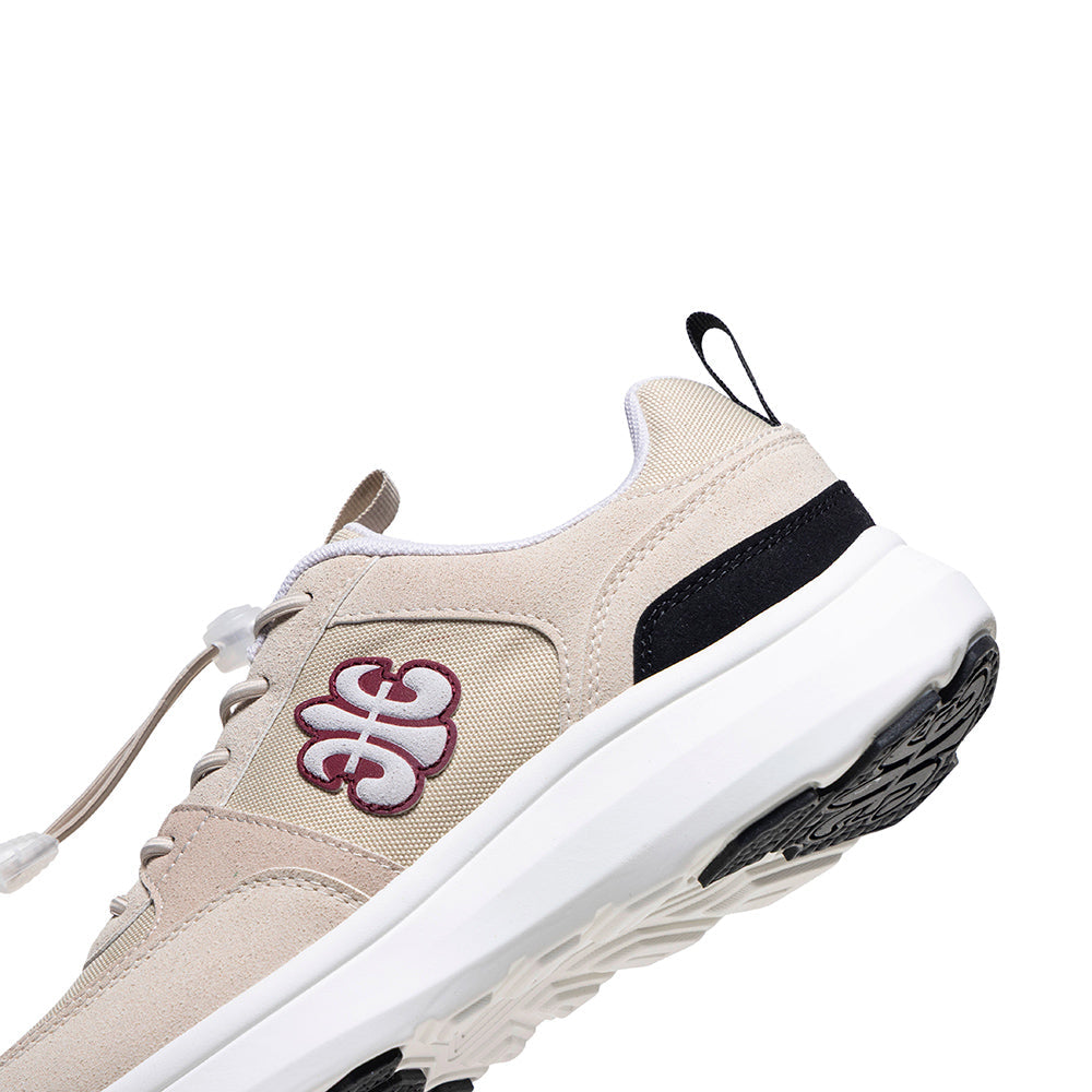 Riviera メンズ カジュアルスニーカー  カーキ 赤