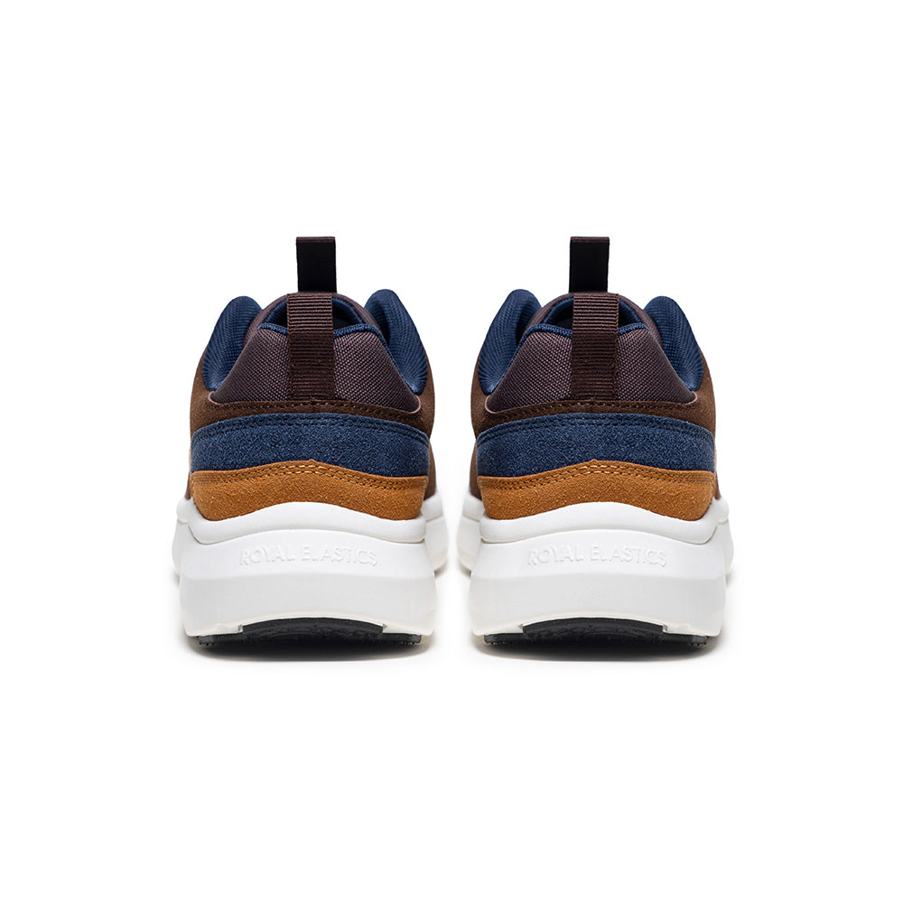 Riviera メンズ カジュアルスニーカー  ブラウン 青