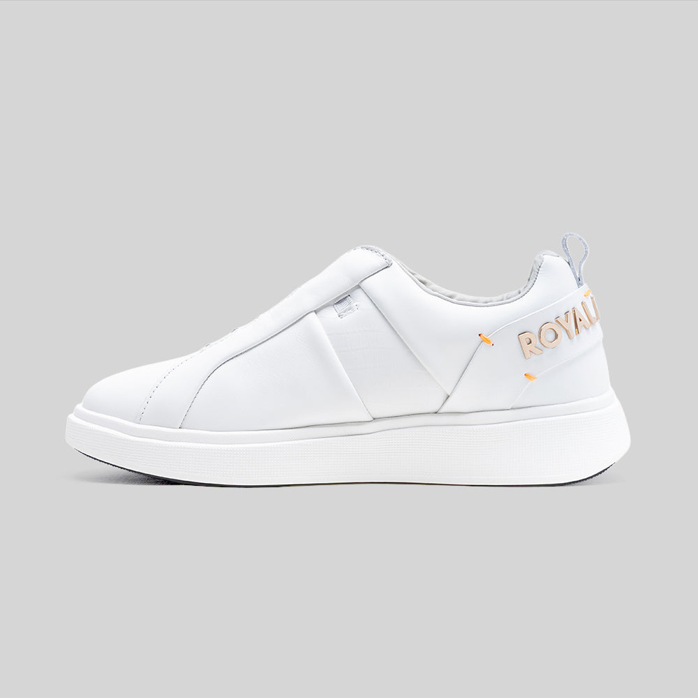 Icon Supreme レディース レザースニーカー 白-2