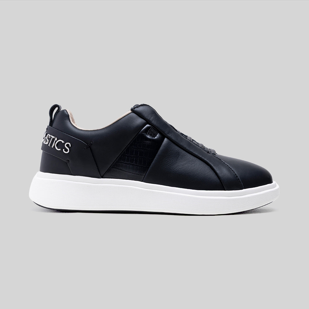 Icon Supreme レディース レザースニーカー 黒