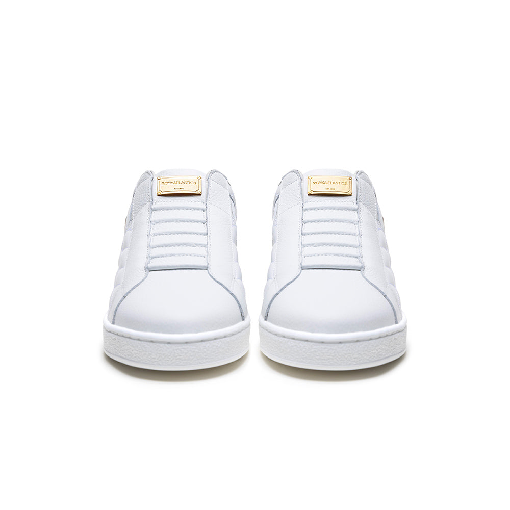 Icon Lux レディース レザースニーカー  白 ベージュ