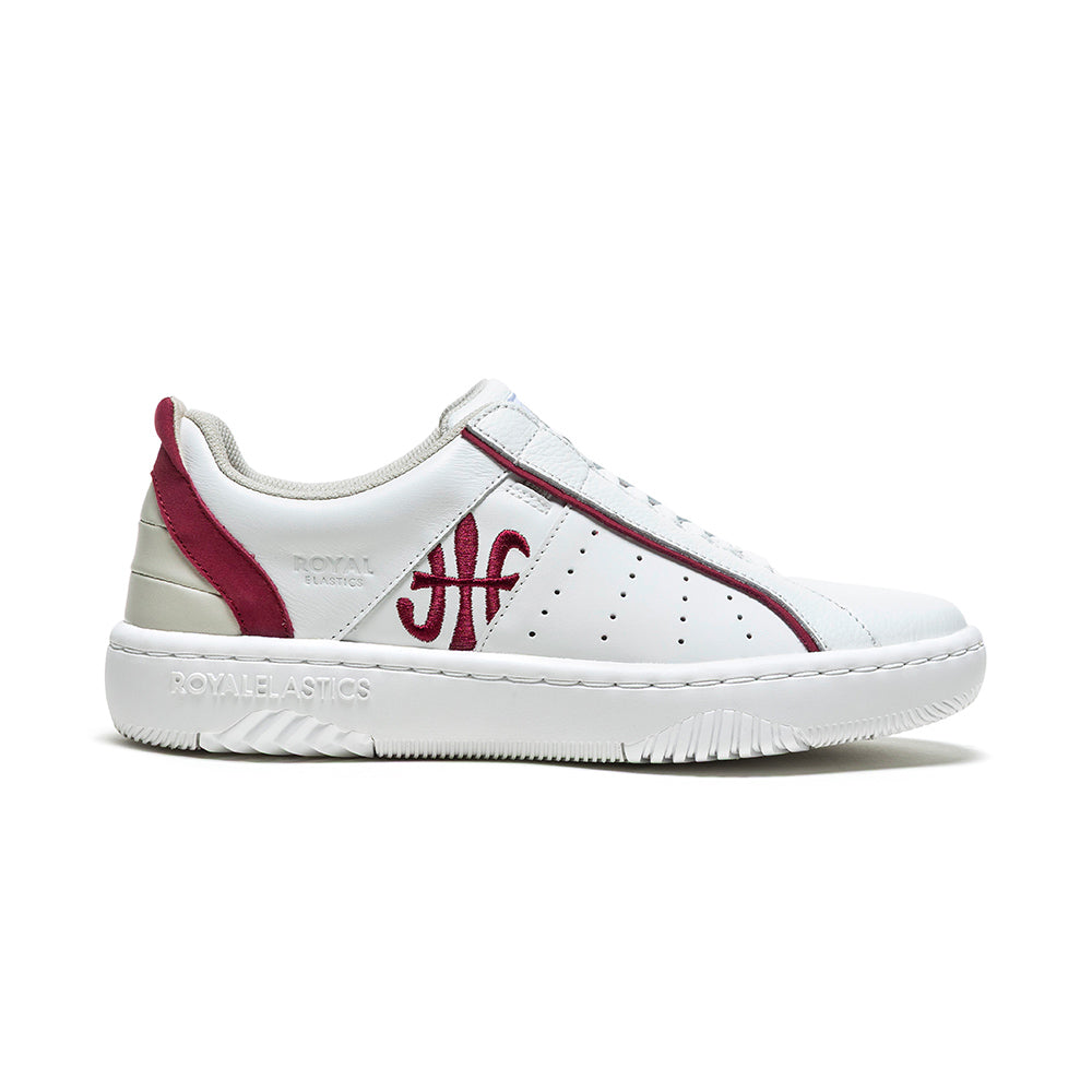 Icon2.0X レディース  レザースニーカー 白 赤