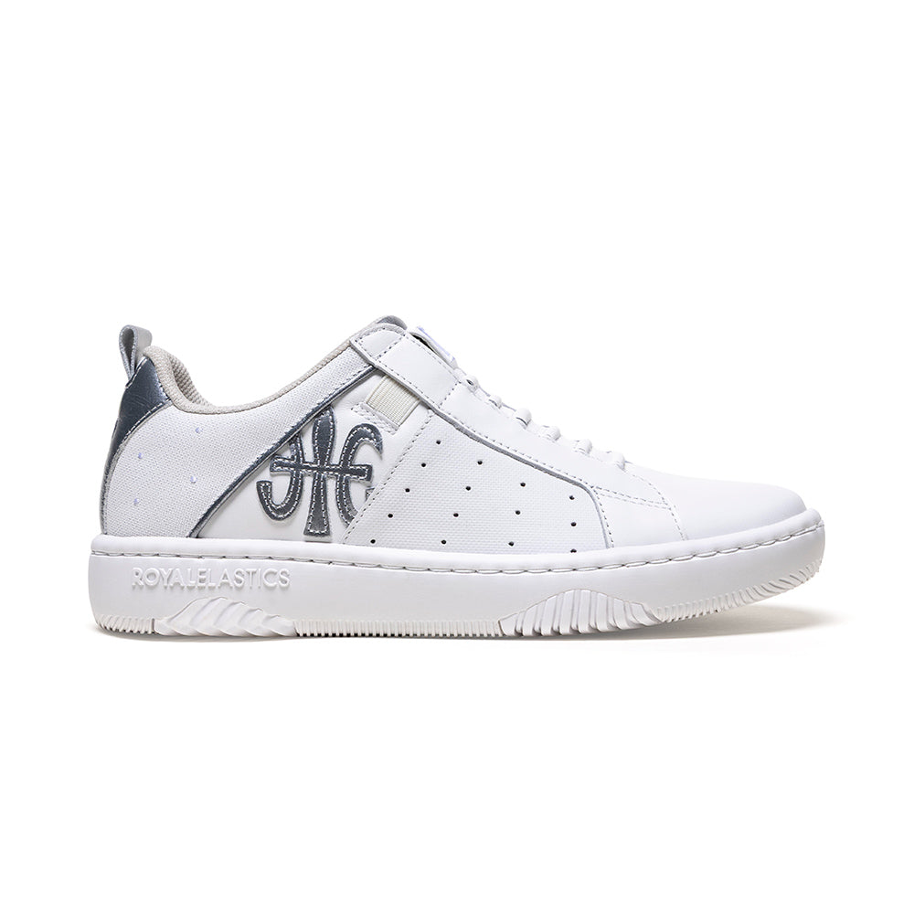 Icon2.0 レディース レザースニーカー 白 シルバー