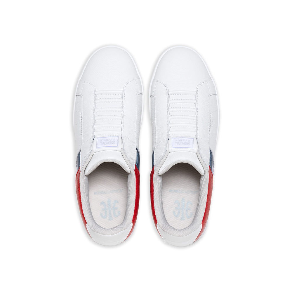 Icon OG レディース レザースニーカー 白 青 赤 - Royal