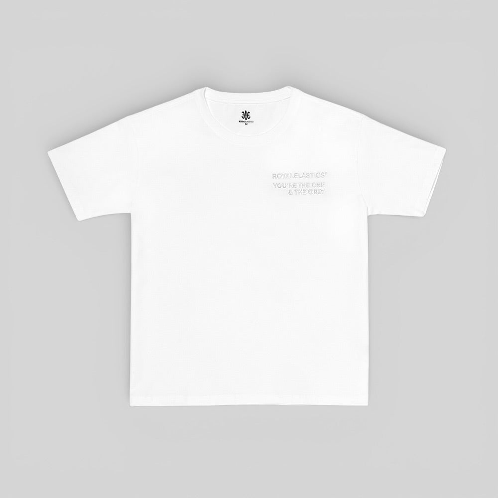 ルーズフィットロゴTシャツ 白 (Unisex)