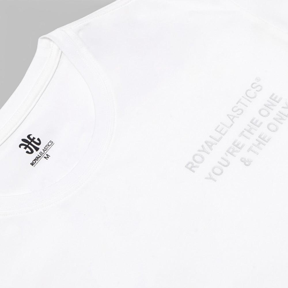 ルーズフィットロゴTシャツ 白 (Unisex)-3