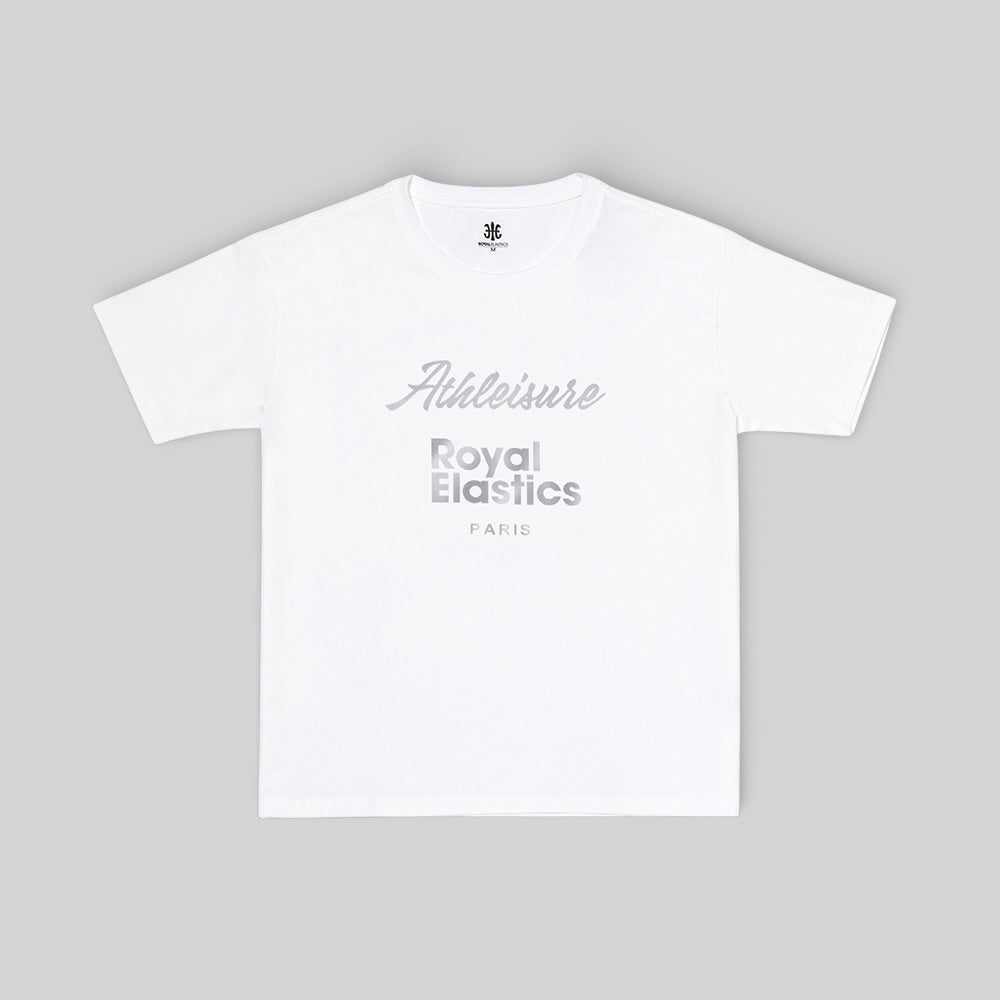 ルーズフィットロゴTシャツ 白 (Unisex)