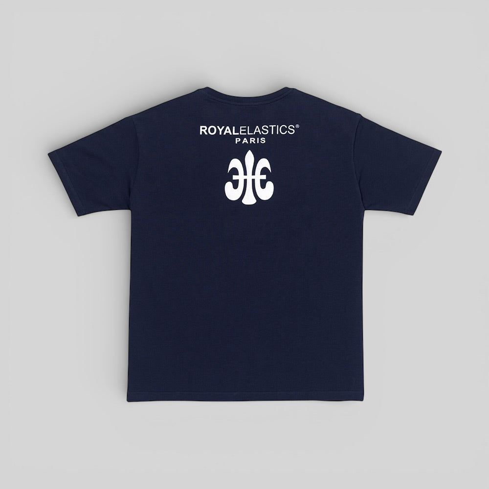 ルーズフィットロゴTシャツ 青 (Unisex)-2