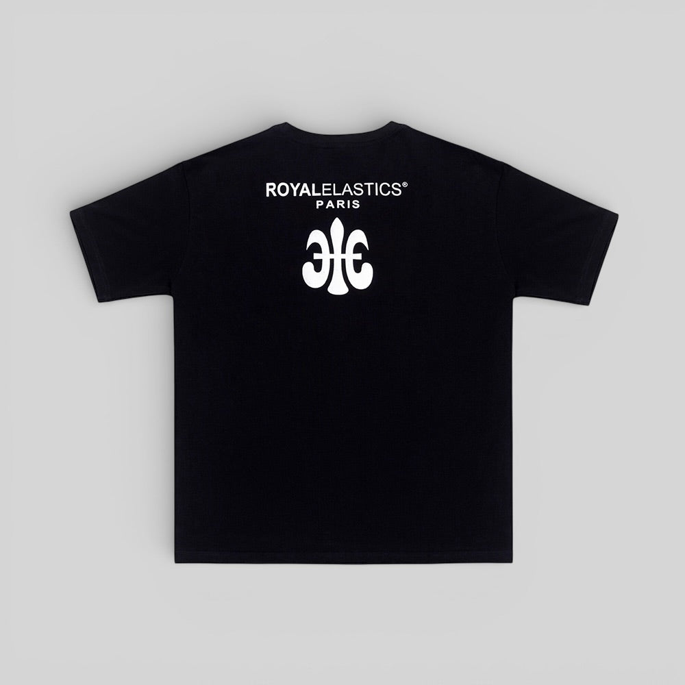 ルーズフィットロゴTシャツ 黒 (Unisex)-2