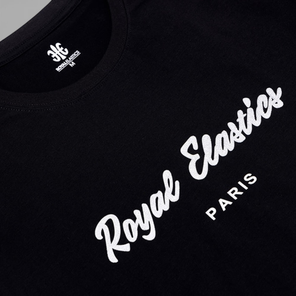 ルーズフィットロゴTシャツ 黒 (Unisex)-3