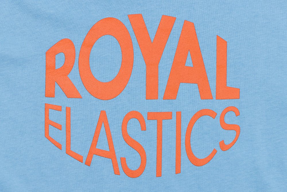ルーズフィットロゴTシャツ 水色 (Unisex)