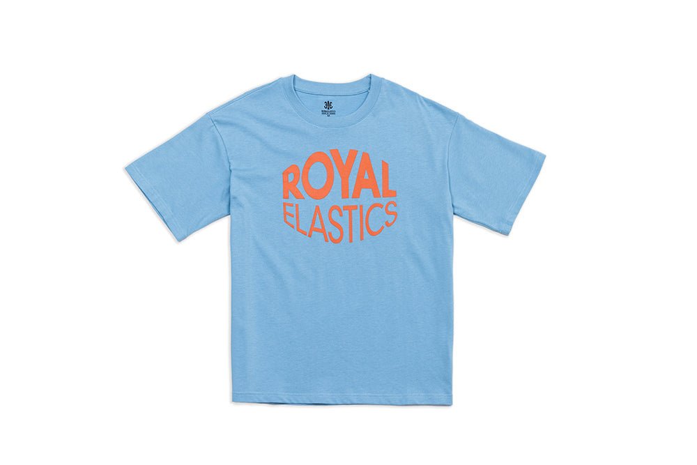ルーズフィットロゴTシャツ 水色 (Unisex)