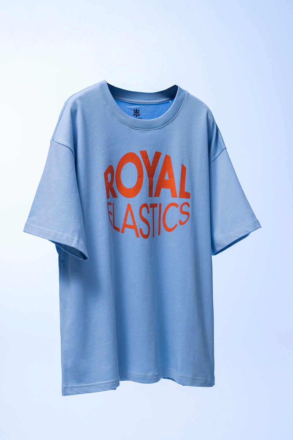 ルーズフィットロゴTシャツ 水色 (Unisex)