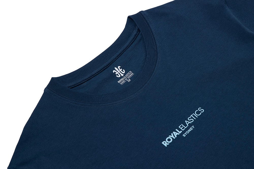 ロゴTシャツ 青 (Unisex)