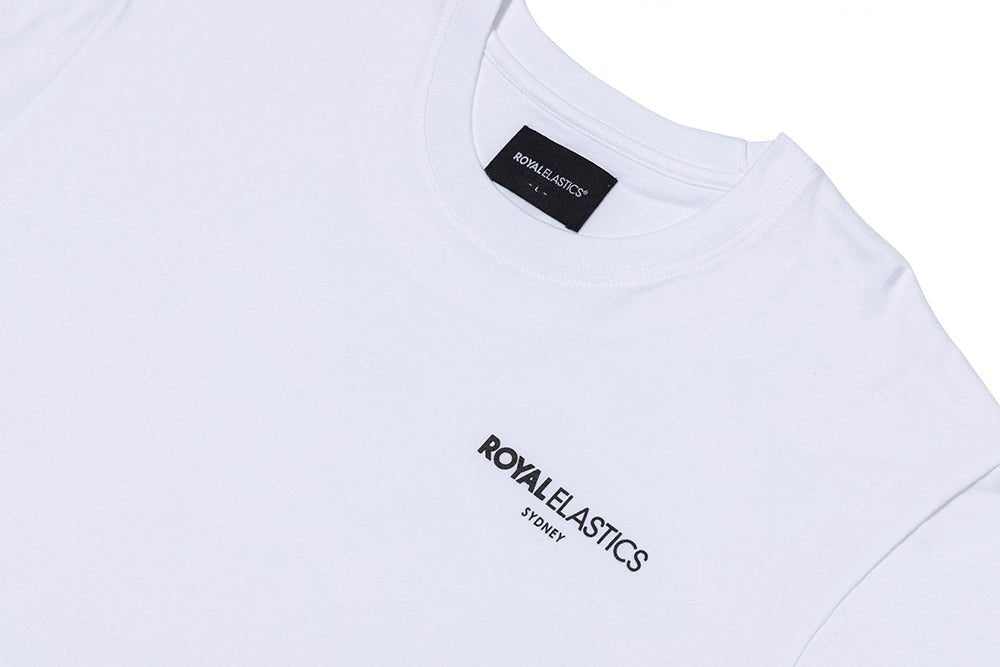 ロングスリーブロゴTシャツ 白 (Unisex)