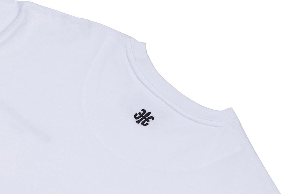 ロングスリーブロゴTシャツ 白 (Unisex)