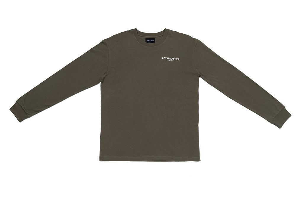 ロングスリーブロゴTシャツ アーミーグリーン (Unisex)