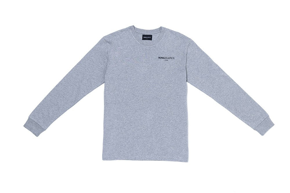 ロングスリーブロゴTシャツ グレー (Unisex)